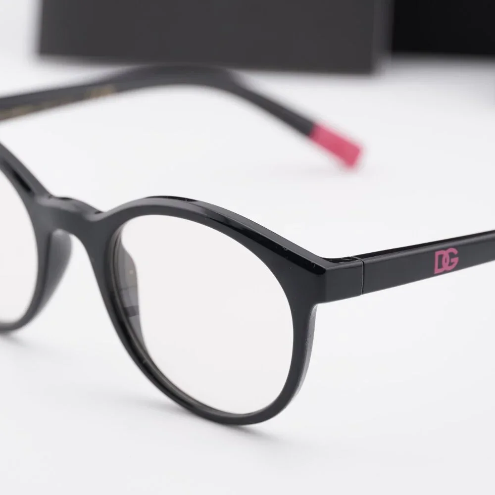 Dolce & Gabbana Kids DX5095 501 Round Eyeglasses - Black 46m
